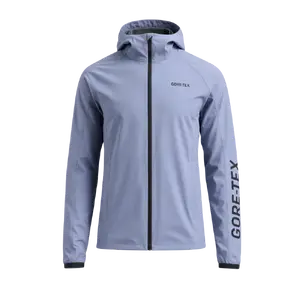 GORE WEAR Lupra GTX Hooded Logo Fietsjack Grijs/Paars Heren