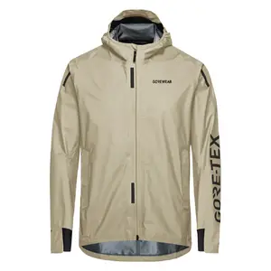 GORE Wear Concurve GTX Logo Hardloopjack Beige/Zwart Heren