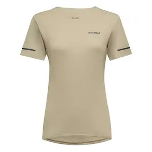 GORE Wear Contest 2.0 Hardloopshirt Korte Mouwen Beige Dames