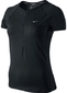 Nike Sphere SS 1/2 Zip Top Black/Reflective Silver Dames