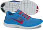 Nike Free Run+ 3 Blue/Red/Platinum Heren Hardloopschoen
