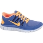Nike Free 5.0+ Blauw/Oranje Dames Hardloopschoen