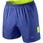 Nike 5 inch Race Short Heren Blauw/Zilver 	