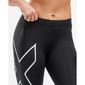 2XU Core Compressiebroek Lang Zwart/Zilver Dames