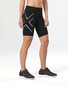 2XU Core Compression Hardloopbroek Kort Zwart/Zilver Dames