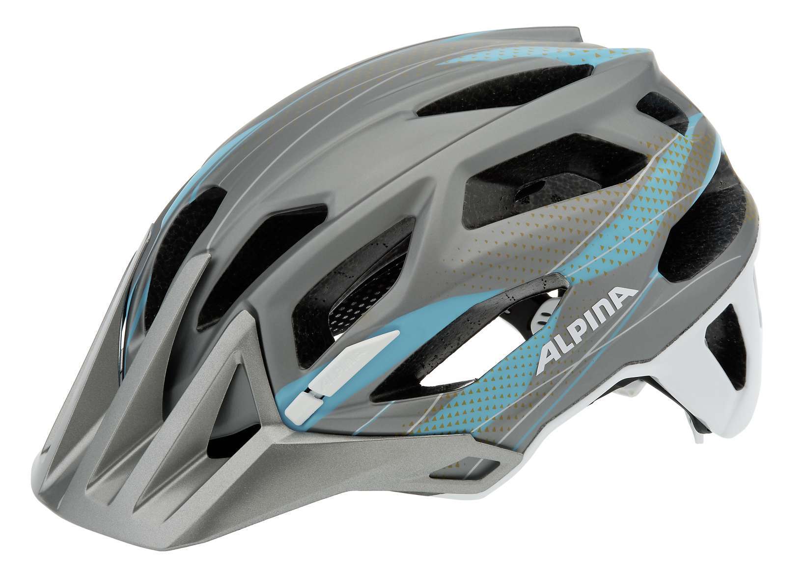 Alpina Garbanzo Fietshelm Zilver/Blauw