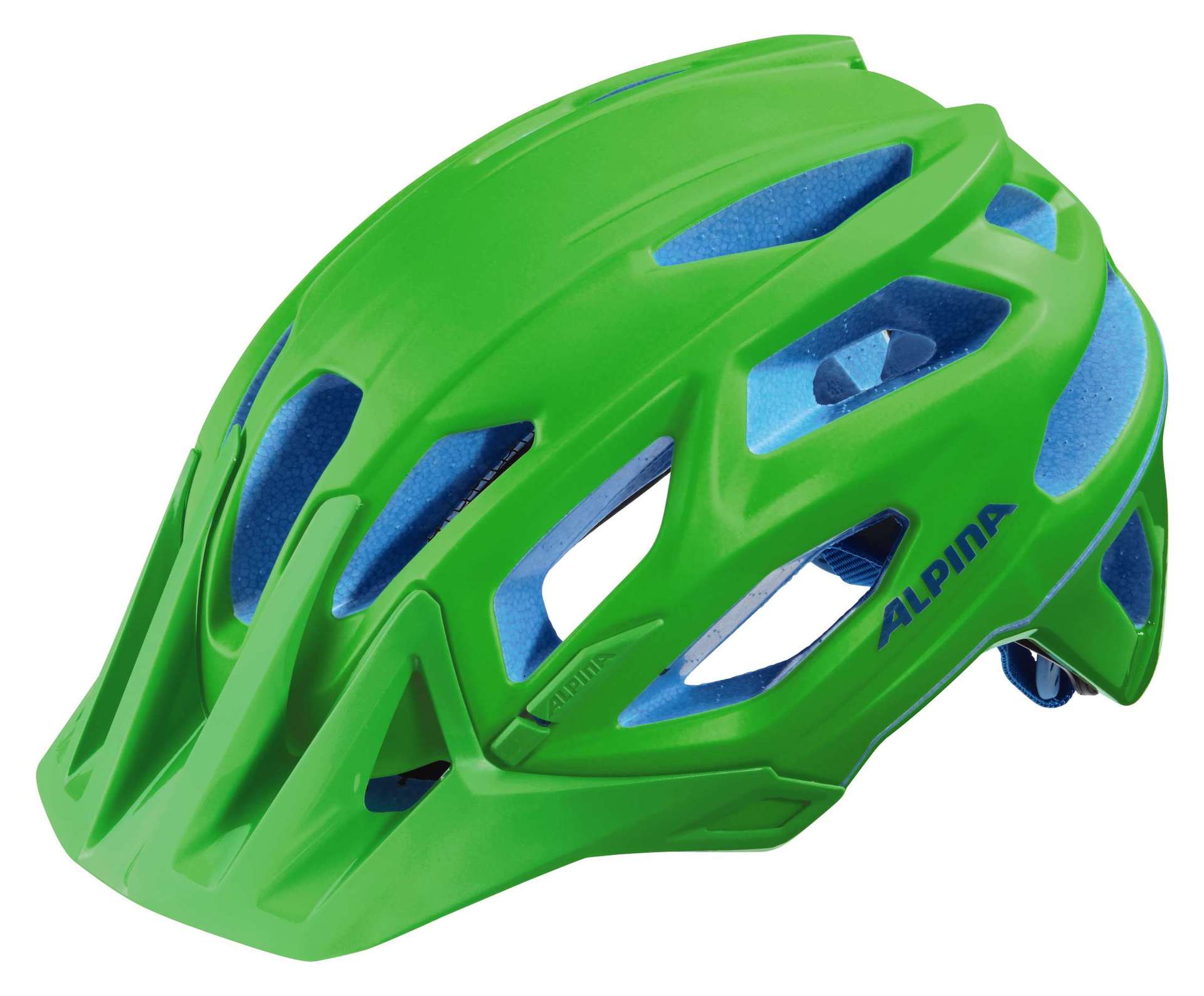Alpina Garbanzo Fietshelm Neon Groen/Blauw
