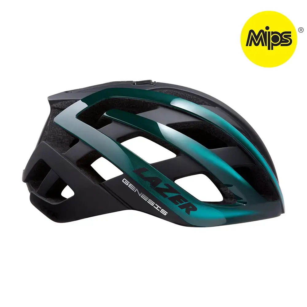 Lazer Genesis MIPS Race Fietshelm Groen/Blauw
