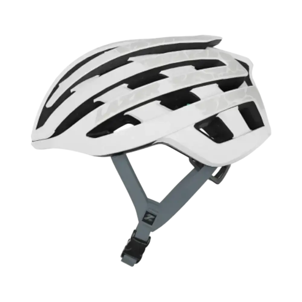 LAZER Z1 KinetiCore Race Fietshelm Wit/Grijs met LED verlichting