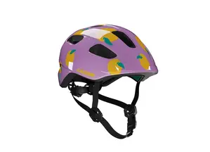 Lazer Pnut KinetiCore Kinder Fietshelm Paars/Sinaasappel