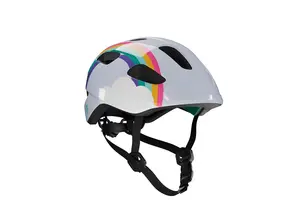 Lazer Pnut KinetiCore Kinder Fietshelm Wit/Rainbow