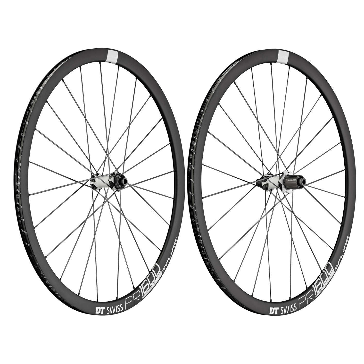 DT Swiss PR1600 Spline 32 Disc Race Wielset Zwart