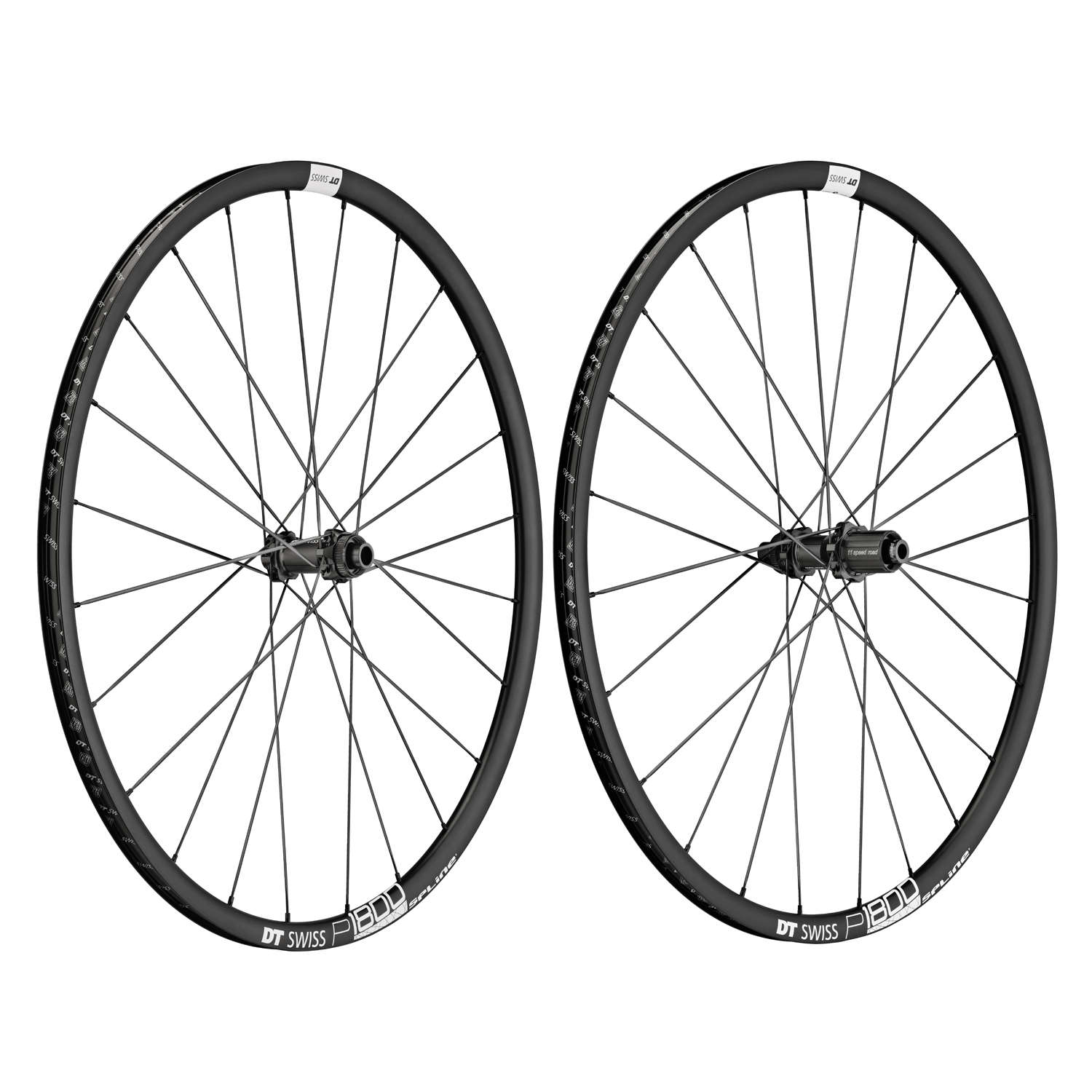 DT Swiss P1800 Spline 23 Disc Race Wielset Zwart