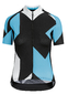 Assos Fastlane Rock Fietsshirt Korte Mouwen Blauw/Zwart/Wit Dames
