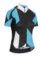 Assos Fastlane Rock Fietsshirt Korte Mouwen Blauw/Zwart/Wit Dames