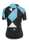 Assos Fastlane Rock Fietsshirt Korte Mouwen Blauw/Zwart/Wit Dames