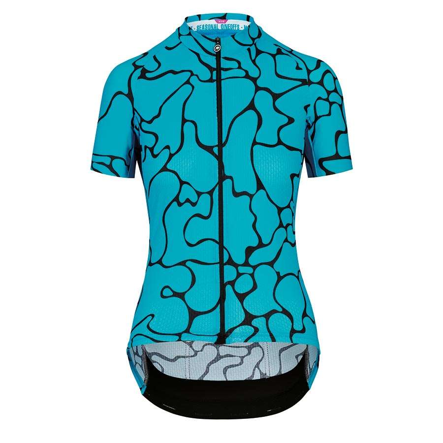 Assos UMA GT Summer Voganski Fietsshirt Korte Mouwen Blauw/Zwart Dames