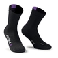Assos Dyora RS Fietssokken Zwart/Paars