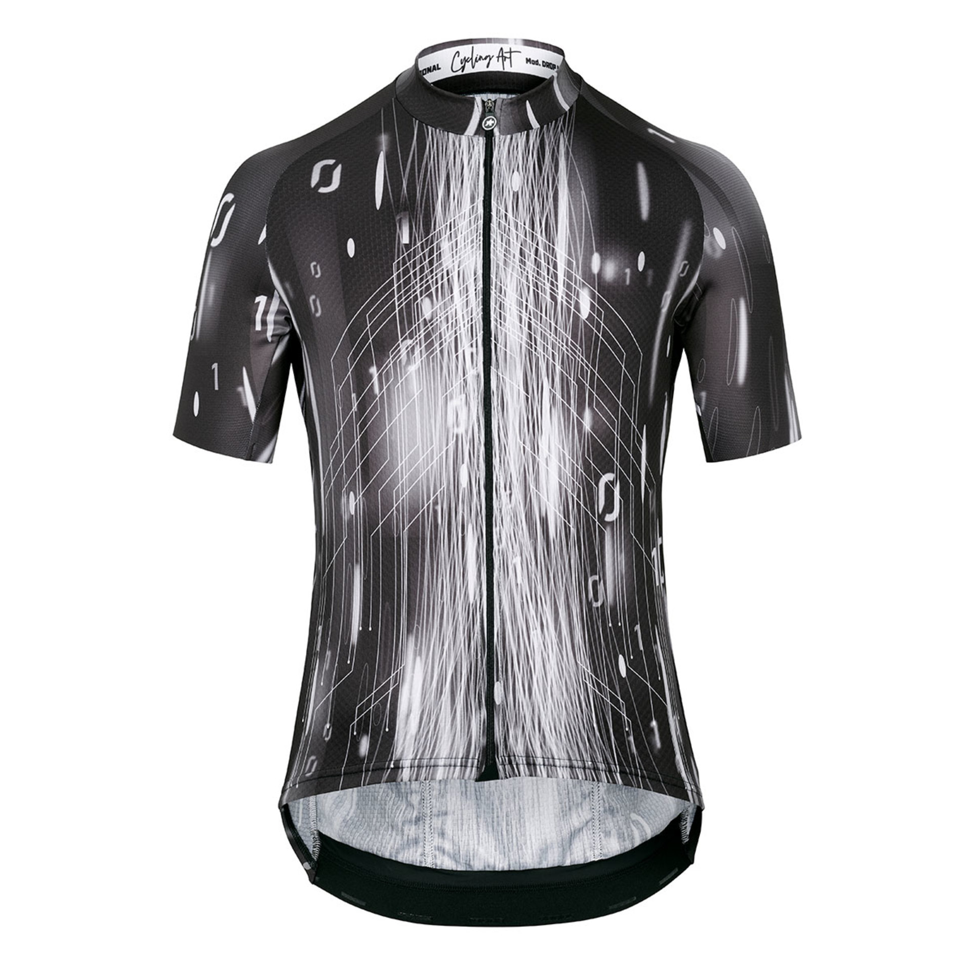 Assos MILLE GT C2 Drop Head Fietsshirt Korte Mouwen Zwart/Wit Heren