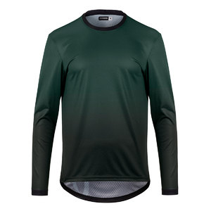 Assos Trail T3 MTB Fietsshirt Lange Mouwen Donkergroen/Zwart Heren