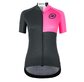 Assos UMA GT C2 EVO Stahlstern Fietsshirt Korte Mouwen Fluo Roze/Zwart Dames