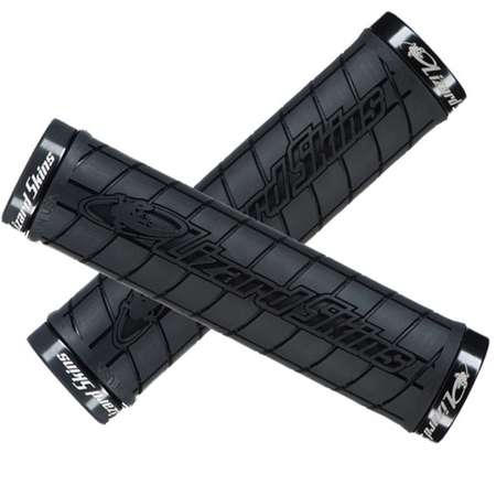 Lizard Skins Lock-On Logo Handvat Zwart