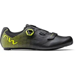 Northwave Storm Carbon 2 Wielrenschoenen Zwart/Fluo Geel Heren