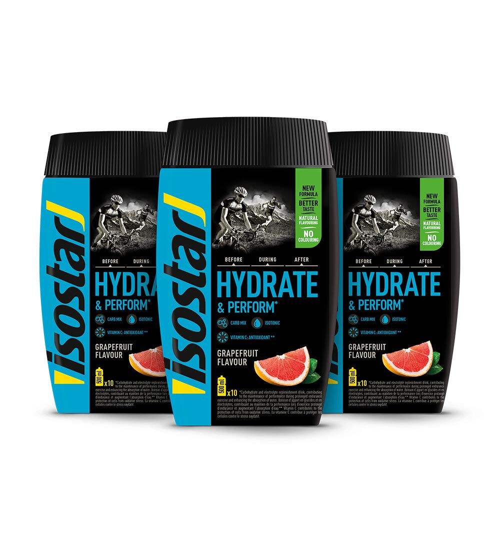 Isostar Hydrate & Perform Poeder Grapefruit 6 x 400 gram