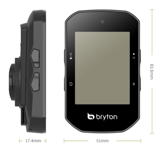 Bryton Rider S500 T GPS Fietscomputer met Hartslagmeter en Cadanssensor Zwart