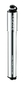 Lezyne Gauge Drive HV Minipomp M Zilver Hi Gloss