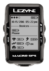 Lezyne Macro GPS Zwart