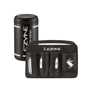 Lezyne Flow Caddy Gereedschapsbidon met Organizer Zwart