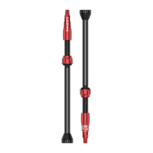Lezyne CNC Tubeless Valve Kit 80 mm Rood