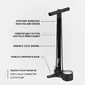 Lezyne Macro Floor Drive ABS Fietspomp Zwart