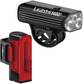 Lezyne Macro Drive 1400+/Strip Pro 400+ Verlichtingsset Zwart