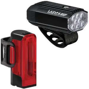 Lezyne Micro Drive 800+/Strip Drive 300+ Verlichtingsset Zwart
