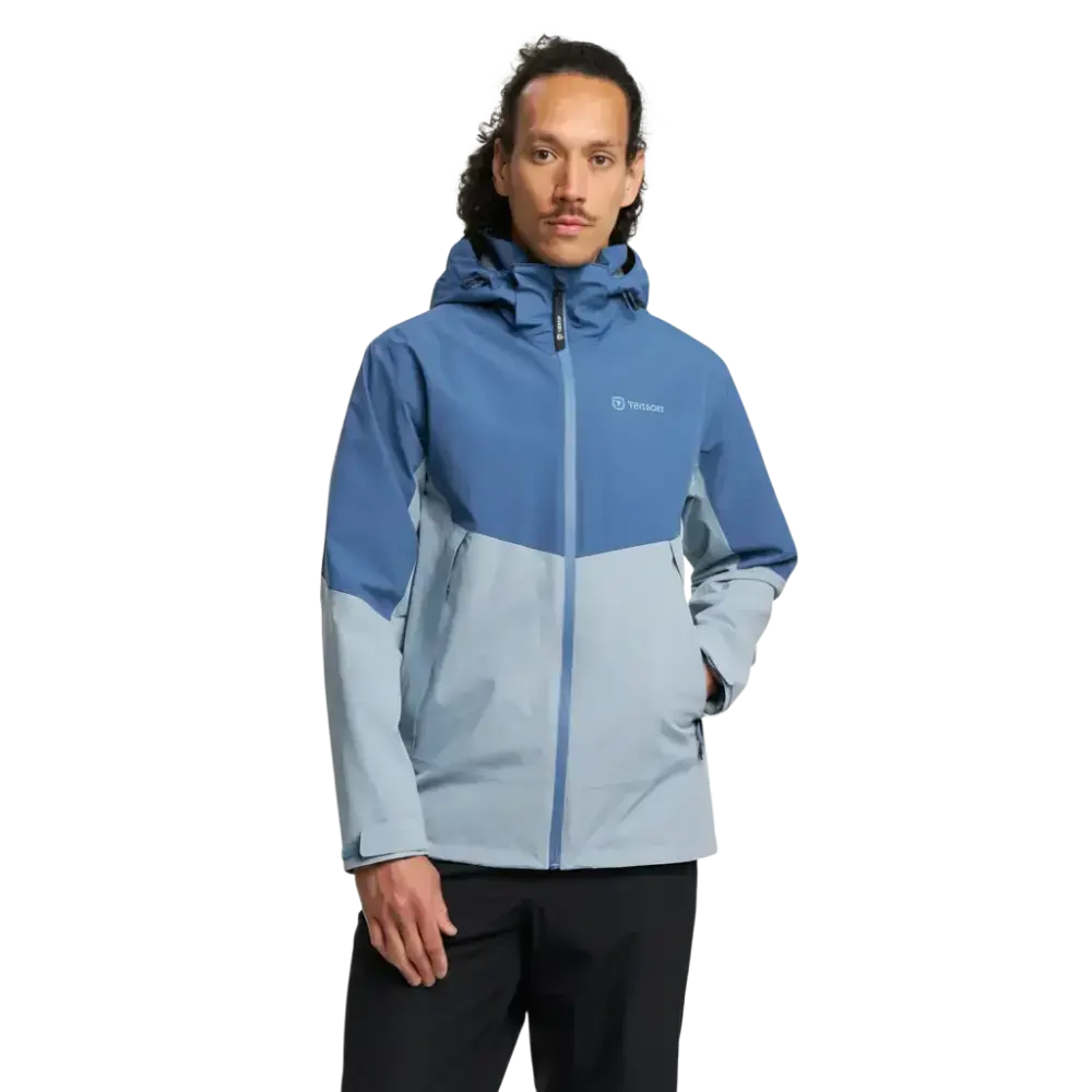 TENSON Winga Yoke Regenjack Blauw/Grijs Heren