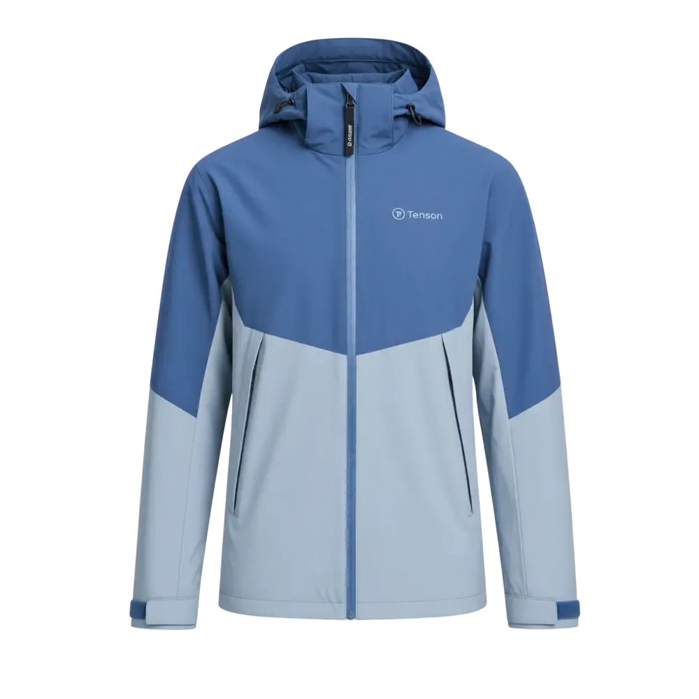 TENSON Winga Yoke Regenjack Blauw/Grijs Heren