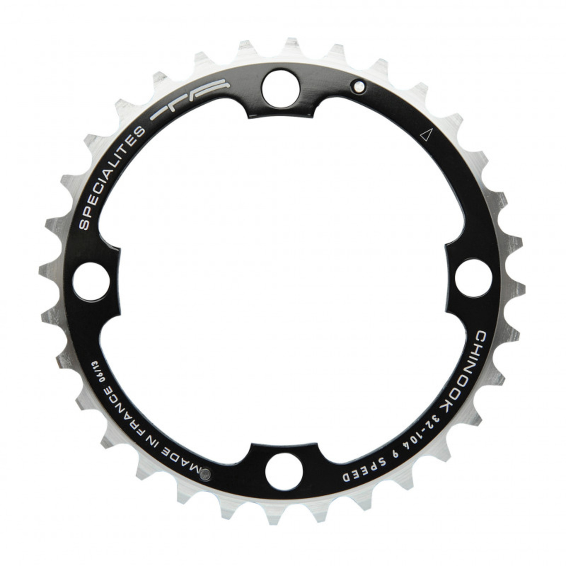 TA Specialites Kettingblad Chinook Triple Midden MTB Zwart