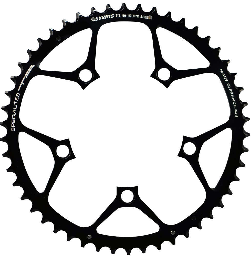TA Specialites Syrius Kettingblad 110mm Steek Buiten 10/11 Speed Zwart