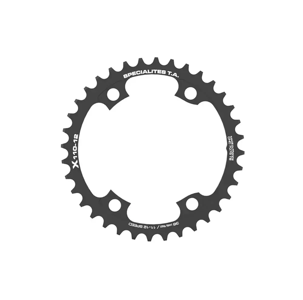 TA Specialites X110 Shimano Race Binnen Kettingblad 12 Speed Zwart
