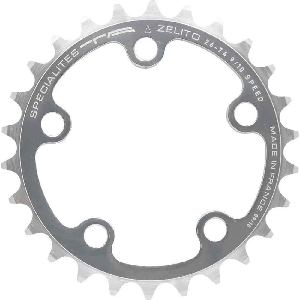 TA Specialites Zelito Kettingblad Binnen 74mm Steek 9/10 Speed Zilver