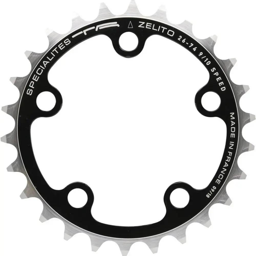 TA Specialites Zelito Kettingblad Binnen 74mm Steek 9/10 Speed Zwart