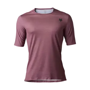 Fox Flexair Ascent MTB Fietsshirt Korte Mouwen Donkerrood Heren