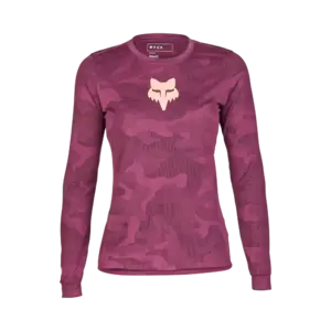 Fox Ranger Tru Dri MTB Fietsshirt Lange Mouwen Paars Dames