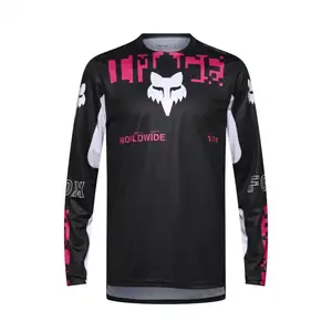 Fox Ranger Digi Image MTB Fietsshirt Lange Mouwen Zwart/Roze Heren