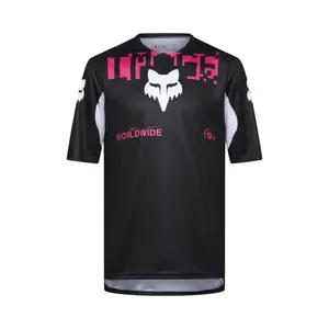 Fox Ranger Digi Image MTB Fietsshirt Korte Mouwen Zwart/Roze Heren