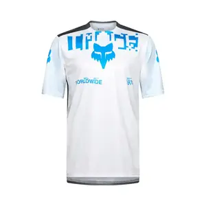 Fox Ranger Digi Image MTB Fietsshirt Korte Mouwen Wit/Blauw Heren