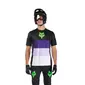 Fox Ranger Grid MTB Fietsshirt Korte Mouwen Zwart/Paars Heren
