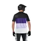 Fox Ranger Grid MTB Fietsshirt Korte Mouwen Zwart/Paars Heren